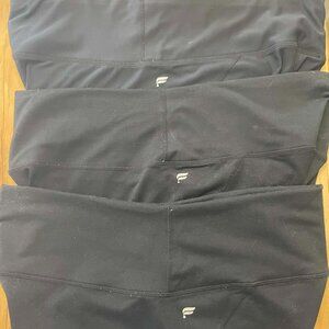 3 Pairs Fabletics Leggings, XL, black